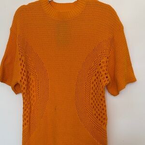 H&M Bright Orange Organic Cotton Sweater